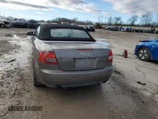 2005 Audi A4 1.8T with VIN WAUBC48H85K021690, listed as a Copart auction lot 80218614 with 107,593 mi miles and Salvage Title. Bid and sale history available at carsss.com. Image 6.