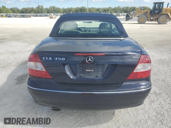 2008 Mercedes-Benz CLK 350 with VIN WDBTK56F98T098423, listed as a Copart auction lot 81195204 with 84,689 mi miles and Salvage Title. Bid and sale history available at DreamBid. Image 6.