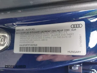 2015 Audi A3 Premium Plus z VIN WAUEFGFF7F1057529, wystawiony jako IAAI lot #42230483 z przebiegiem 110 344 mil mil oraz . Historia ofert i sprzedaży dostępna na DreamBid. Obrazek 9.