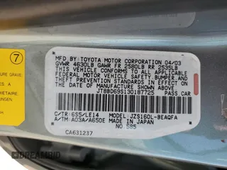 2003 Lexus GS 300 z VIN JT8BD69S130187725, wystawiony jako Copart lot #56814215 z przebiegiem 128 425 mil mil oraz Szkody całkowita. Historia ofert i sprzedaży dostępna na DreamBid. Obrazek 12.