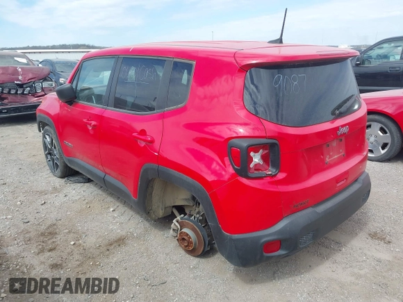 2020 Jeep Renegade Sport with VIN ZACNJAAB4LPM06853, listed as a IAAI auction lot 41797460 with Not Provided miles and . Bid and sale history available at carsss.com. Image 3.