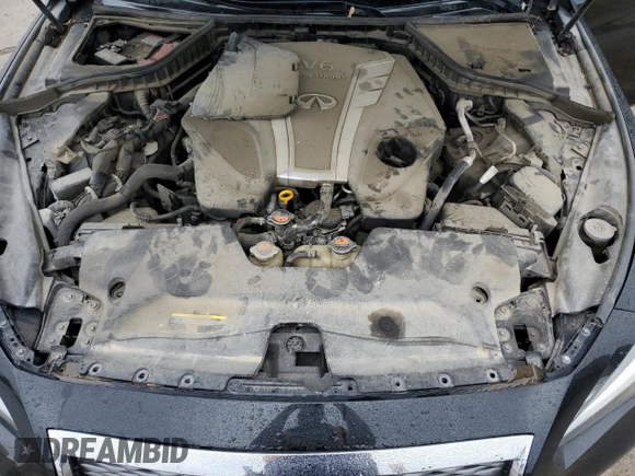 2017 Infiniti Q50 Signature Edition with VIN JN1EV7AR3HM840407, listed as a Copart auction lot 59812325 with 153,709 mi miles and Salvage title. Bid and sale history available at DreamBid. Image 11.
