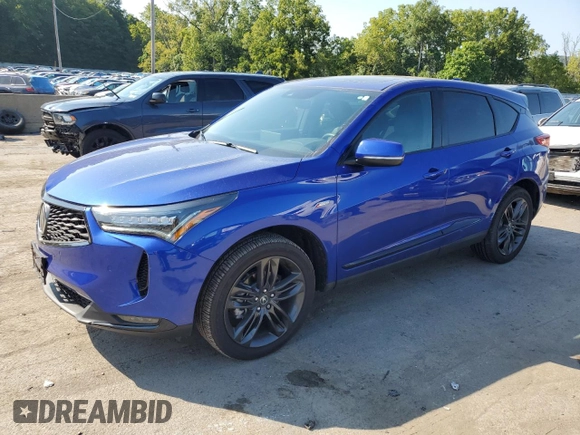 2023 Acura RDX w/A-Spec Package with VIN 5J8TC2H65PL003477, listed as a Copart auction lot 68564554 with 12,143 mi miles and Salvage Title. Bid and sale history available at carsss.com. Image 1.