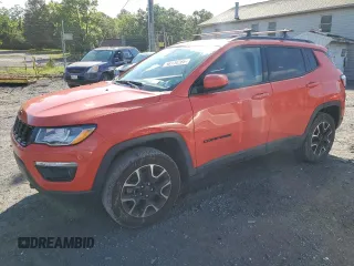 2020 Jeep Compass Sport with VIN 3C4NJDAB7LT167585, listed as a Copart auction lot 58134285 with 72,974 mi miles and Salvage title. Bid and sale history available at DreamBid. Image 1.