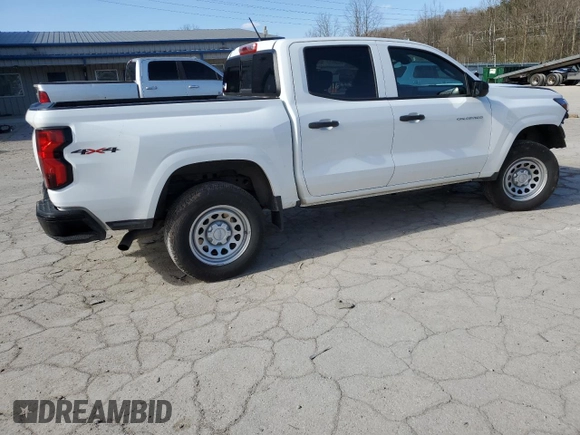 2024 Chevrolet Colorado 4WD Work Truck z VIN 1GCPTBEK2R1274089, wystawiony jako Copart lot #50957165 z przebiegiem 23 957 mil mil oraz Szkoda całkowita • Salvage title. Historia ofert i sprzedaży dostępna na DreamBid. Obrazek 3.
