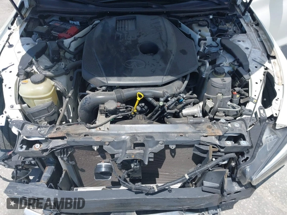 2016 Infiniti Q50 2.0t Premium with VIN JN1CV7AR3GM252349, listed as a IAAI auction lot 39425256 with 49,767 mi miles. Bid and sale history available at carsss.com. Image 10.