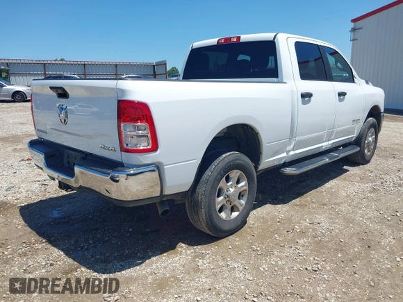 2024 Ram 2500 Big Horn with VIN 3C6UR5DJ6RG249894, listed as a IAAI auction lot 42497716 with 23,372 mi miles and . Bid and sale history available at DreamBid. Image 4.