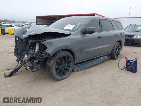 2020 Dodge Durango GT with VIN 1C4RDHDG0LC329561, listed as a IAAI auction lot 41443834 with 60,466 mi miles and . Bid and sale history available at DreamBid. Image 20.