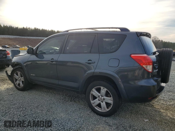 2007 Toyota RAV4 Sport with VIN JTMZD32V876051274, listed as a Copart auction lot 46070385 with 261,520 mi miles and Salvage Title. Bid and sale history available at carsss.com. Image 2.