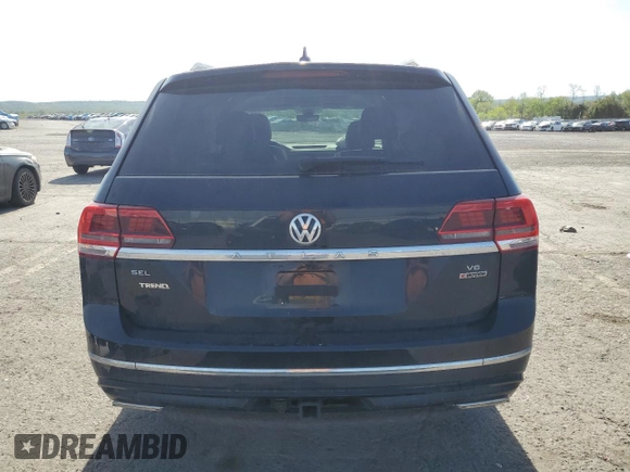 2019 Volkswagen Atlas SEL R-Line with VIN 1V2RR2CAXKC520476, listed as a Copart auction lot 55085975 with 59,727 mi miles and Salvage title. Bid and sale history available at DreamBid. Image 6.