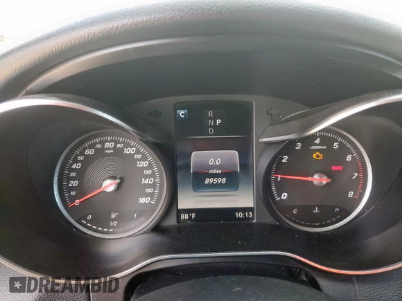2018 Mercedes-Benz C 300 with VIN WDDWF4JB6JR409171, listed as a Copart auction lot 61441075 with 89,598 mi miles and Clean title. Bid and sale history available at DreamBid. Image 9.