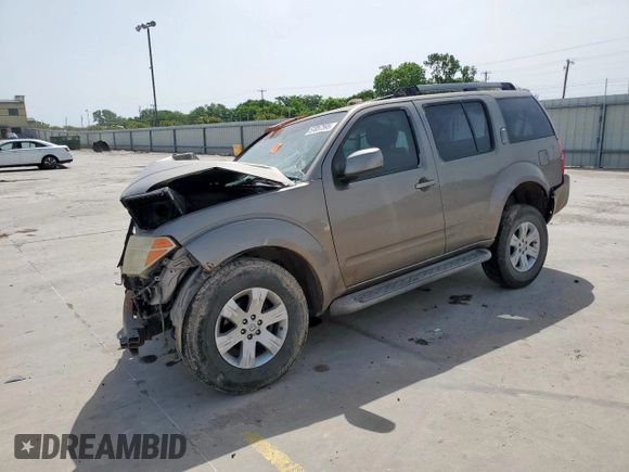 2005 Nissan Pathfinder LE with VIN 5N1AR18U25C776865, listed as a Copart auction lot 57057595 with Not provided miles and Non repairable. Bid and sale history available at DreamBid. Image 1.