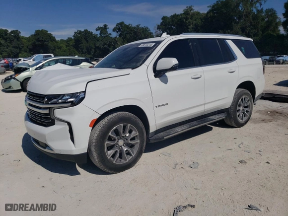 2022 Chevrolet Tahoe LT with VIN 1GNSCNKD5NR122165, listed as a Copart auction lot 63813244 with 84,325 mi miles and Non Repairable. Bid and sale history available at carsss.com. Image 1.