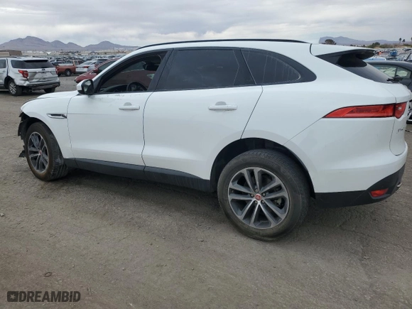 2018 Jaguar F-PACE 25t Premium with VIN SADCJ2FX9JA272704, listed as a Copart auction lot 48439155 with 106,738 mi miles and Salvage Title. Bid and sale history available at carsss.com. Image 2.