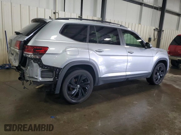 2023 Volkswagen Atlas 3.6L V6 SE w/Technology with VIN 1V2HR2CA5PC501045, listed as a Copart auction lot 51124455 with 28,020 mi miles and Salvage Title. Bid and sale history available at carsss.com. Image 3.