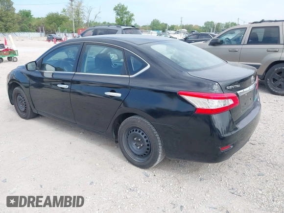 2014 Nissan Sentra SV with VIN 3N1AB7AP5EL670756, listed as a IAAI auction lot 42250519 with 119,002 mi miles and . Bid and sale history available at DreamBid. Image 3.