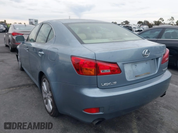 2006 Lexus IS 250 Manual with VIN JTHBK262462013983, listed as a IAAI auction lot 40968481 with 140,864 mi miles. Bid and sale history available at carsss.com. Image 3.