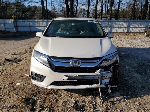 2019 Honda Odyssey EX-L with VIN 5FNRL6H70KB084425, listed as a Copart auction lot 46252375 with 64,128 mi miles and Salvage Title. Bid and sale history available at carsss.com. Image 5.