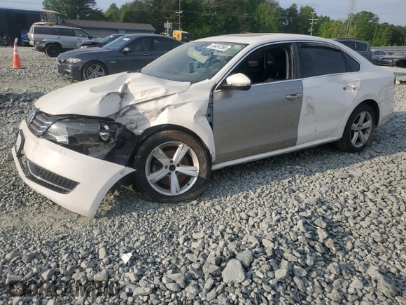 2012 Volkswagen Passat SE z VIN 1VWBP7A35CC084970, wystawiony jako Copart lot #54491265 z przebiegiem 75 497 mil mil oraz Szkoda całkowita • Salvage title. Historia ofert i sprzedaży dostępna na DreamBid. Obrazek 1.