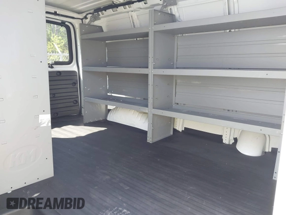 2020 Chevrolet Express Cargo Van with VIN 1GCWGAFG4L1252896, listed as a IAAI auction lot 41996164 with 117,417 mi miles. Bid and sale history available at carsss.com. Image 8.