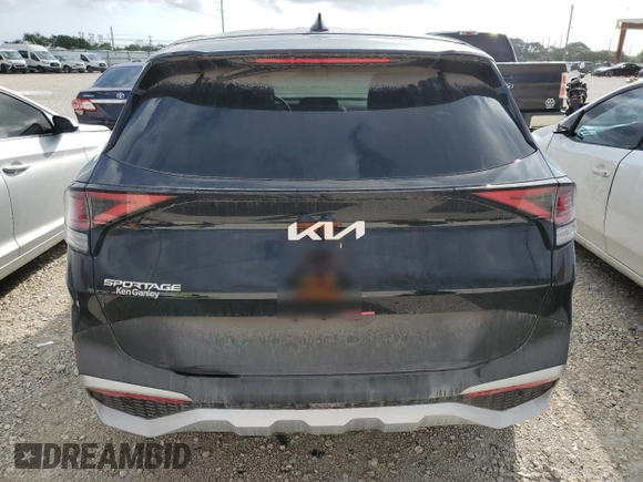 2025 Kia Sportage EX with VIN 5XYK33DF8SG260854, listed as a Copart auction lot 47973585 with Not provided miles and Salvage title. Bid and sale history available at DreamBid. Image 6.