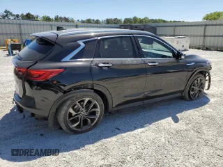 2019 Infiniti QX50 Essential with VIN 3PCAJ5M34KF103929, listed as a Copart auction lot 53356375 with 137,944 mi miles and Salvage title. Bid and sale history available at DreamBid. Image 3.