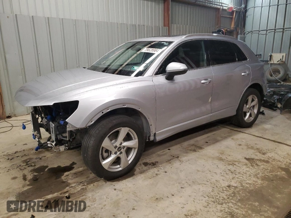 2022 Audi Q3 Premium Plus z VIN WA1BUCF30N1130534, wystawiony jako Copart lot #79628984 z przebiegiem 16 388 mil mil oraz Szkoda całkowita • Salvage title. Historia ofert i sprzedaży dostępna na DreamBid. Obrazek 1.