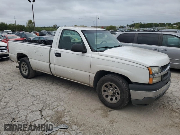 2006 Chevrolet Silverado 1500 Work Truck with VIN 1GCEC14V66E271939, listed as a Copart auction lot 72271074 with 245,926 mi miles and Salvage Title. Bid and sale history available at carsss.com. Image 4.