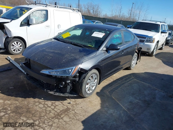 2020 Hyundai Elantra SE with VIN 5NPD74LF9LH594275, listed as a IAAI auction lot 41681921 with 62,554 mi miles. Bid and sale history available at carsss.com. Image 2.