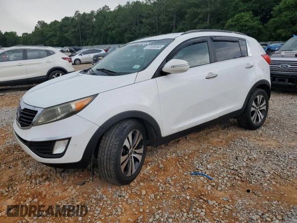 2012 Kia Sportage EX with VIN KNDPC3A2XC7192367, listed as a Copart auction lot 57698365 with 106,730 mi miles and Salvage title. Bid and sale history available at DreamBid. Image 1.
