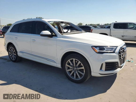 2020 Audi Q7 Premium with VIN WA1AJAF72LD011195, listed as a Copart auction lot 59028624 with 40,529 mi miles and Salvage Title. Bid and sale history available at carsss.com. Image 4.