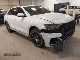 2021 Audi Q8 Prestige z VIN WA1FVAF18MD026128, wystawiony jako IAAI lot #41254457 z przebiegiem 67 148 mil mil oraz . Historia ofert i sprzedaży dostępna na DreamBid. Obrazek 1.