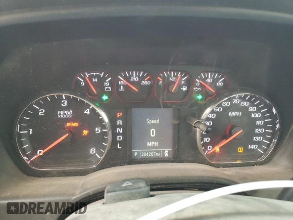 2017 Chevrolet Silverado 1500 LS with VIN 1GCNCNEC9HZ221522, listed as a Copart auction lot 76026624 with 204,267 mi miles and Salvage Title. Bid and sale history available at carsss.com. Image 9.