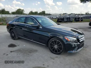2019 Mercedes-Benz C 300 with VIN 55SWF8DB6KU316217, listed as a Copart auction lot 57811325 with 43,054 mi miles and Salvage title. Bid and sale history available at DreamBid. Image 4.