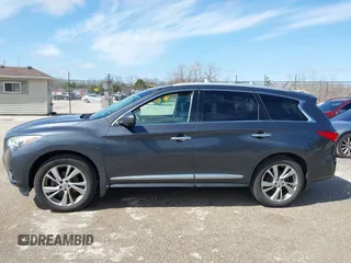 2013 Infiniti JX35 with VIN 5N1AL0MM5DC341869, listed as a IAAI auction lot 41921935 with 126,897 mi miles and . Bid and sale history available at DreamBid. Image 14.