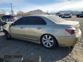 2009 Acura RL Tech Pkg with VIN JH4KB26609C002495, listed as a Copart auction lot 42647185 with 116,942 mi miles and Salvage Title. Bid and sale history available at carsss.com. Image 2.