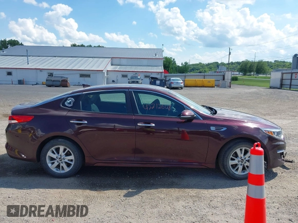 2017 Kia Optima LX with VIN 5XXGT4L33HG156157, listed as a IAAI auction lot 42712608 with 177,079 mi miles and . Bid and sale history available at DreamBid. Image 13.