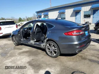 2020 Ford Fusion Titanium with VIN 3FA6P0D91LR152197, listed as a Copart auction lot 45583015 with 91,614 mi miles and Non repairable. Bid and sale history available at DreamBid. Image 2.