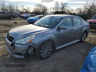 2011 Subaru Legacy 2.5i Ltd Pwr Moon with VIN 4S3BMBK61B3258569, listed as a Copart auction lot 46636155 with 186,604 mi miles and Salvage Title. Bid and sale history available at carsss.com. Image 1.