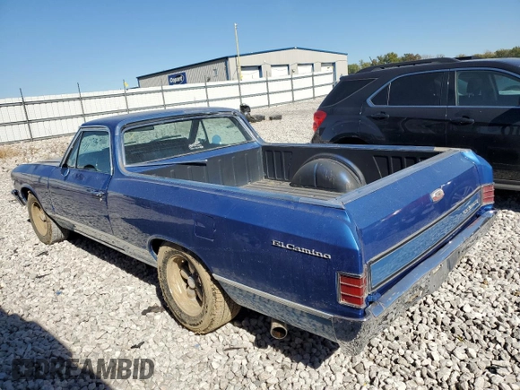 1967 Chevrolet El Camino z VIN 136807Z141910, wystawiony jako Copart lot #75923324 z przebiegiem 70 138 mil mil oraz Szkoda całkowita • Salvage title. Historia ofert i sprzedaży dostępna na DreamBid. Obrazek 2.