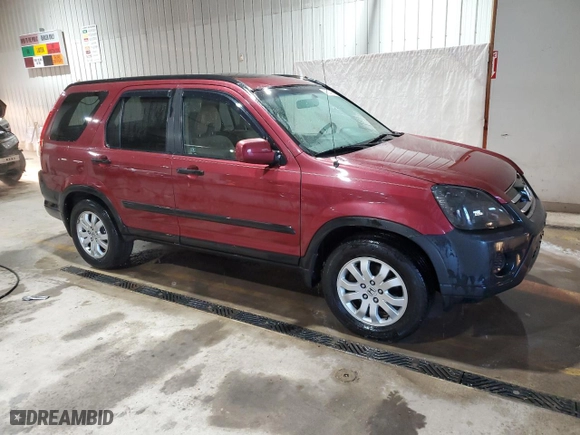 2005 Honda CR-V EX with VIN SHSRD778X5U328575, listed as a Copart auction lot 45533985 with 301,244 mi miles and Salvage Title. Bid and sale history available at carsss.com. Image 4.