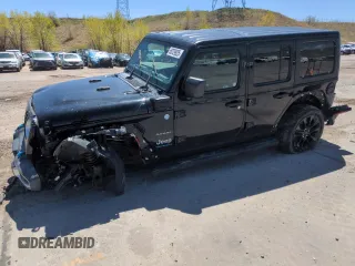 2023 Jeep Wrangler Sahara with VIN 1C4JJXP65PW661194, listed as a Copart auction lot 55729925 with 24,264 mi miles and Clean Title. Bid and sale history available at DreamBid. Image 1.