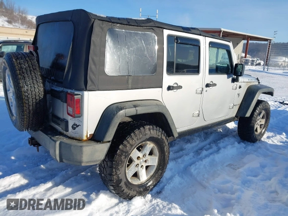 2008 Jeep Wrangler Unlimited Rubicon with VIN 1J4GA69198L615547, listed as a IAAI auction lot 41351138 with 213,487 mi miles and . Bid and sale history available at DreamBid. Image 4.