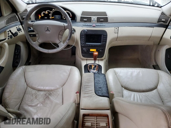 2005 Mercedes-Benz S-Class 5.0L with VIN WDBNG75J05A452316, listed as a Copart auction lot 82888994 with 167,954 mi miles and Salvage Title. Bid and sale history available at carsss.com. Image 8.