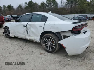 2019 Dodge Charger SXT with VIN 2C3CDXJG9KH756208, listed as a Copart auction lot 45816895 with 102,777 mi miles and Salvage Title. Bid and sale history available at DreamBid. Image 2.