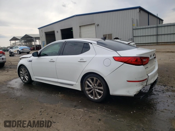 2015 Kia Optima SX Turbo with VIN 5XXGR4A63FG453826, listed as a Copart auction lot 46898225 with 140,782 mi miles and Salvage Title. Bid and sale history available at carsss.com. Image 2.