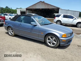 2002 BMW 3 Series 325Ci with VIN WBABS33462PG82685, listed as a Copart auction lot 55332725 with 121,614 mi miles and Salvage Title. Bid and sale history available at DreamBid. Image 4.