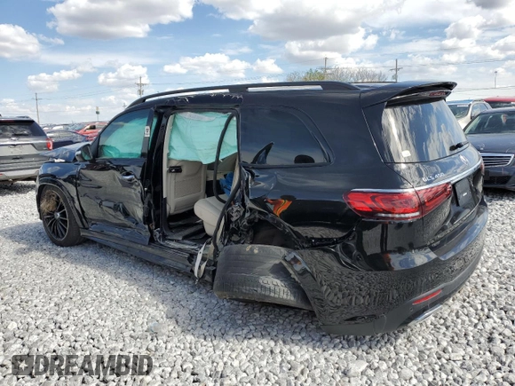 2022 Mercedes-Benz GLS 450 with VIN 4JGFF5KE9NA692495, listed as a Copart auction lot 81029284 with Not Provided miles and Salvage Title. Bid and sale history available at DreamBid. Image 2.
