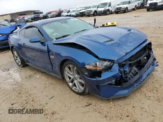 2022 Ford Mustang GT with VIN 1FA6P8CF0N5123558, listed as a Copart auction lot 83417194 with Not Provided miles and Salvage Title. Bid and sale history available at DreamBid. Image 4.