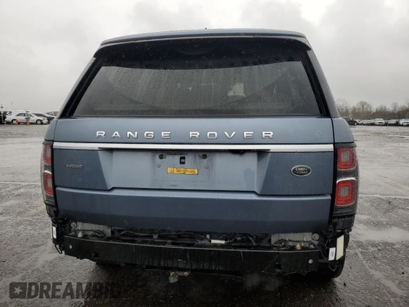 2018 Land Rover Range Rover HSE z VIN SALGS2SVXJA508865, wystawiony jako Copart lot #51896025 z przebiegiem 59 674 mil mil oraz Szkoda całkowita • Salvage title. Historia ofert i sprzedaży dostępna na DreamBid. Obrazek 6.